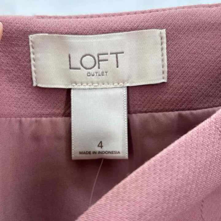 Size 4 LOFT Pink Skirt