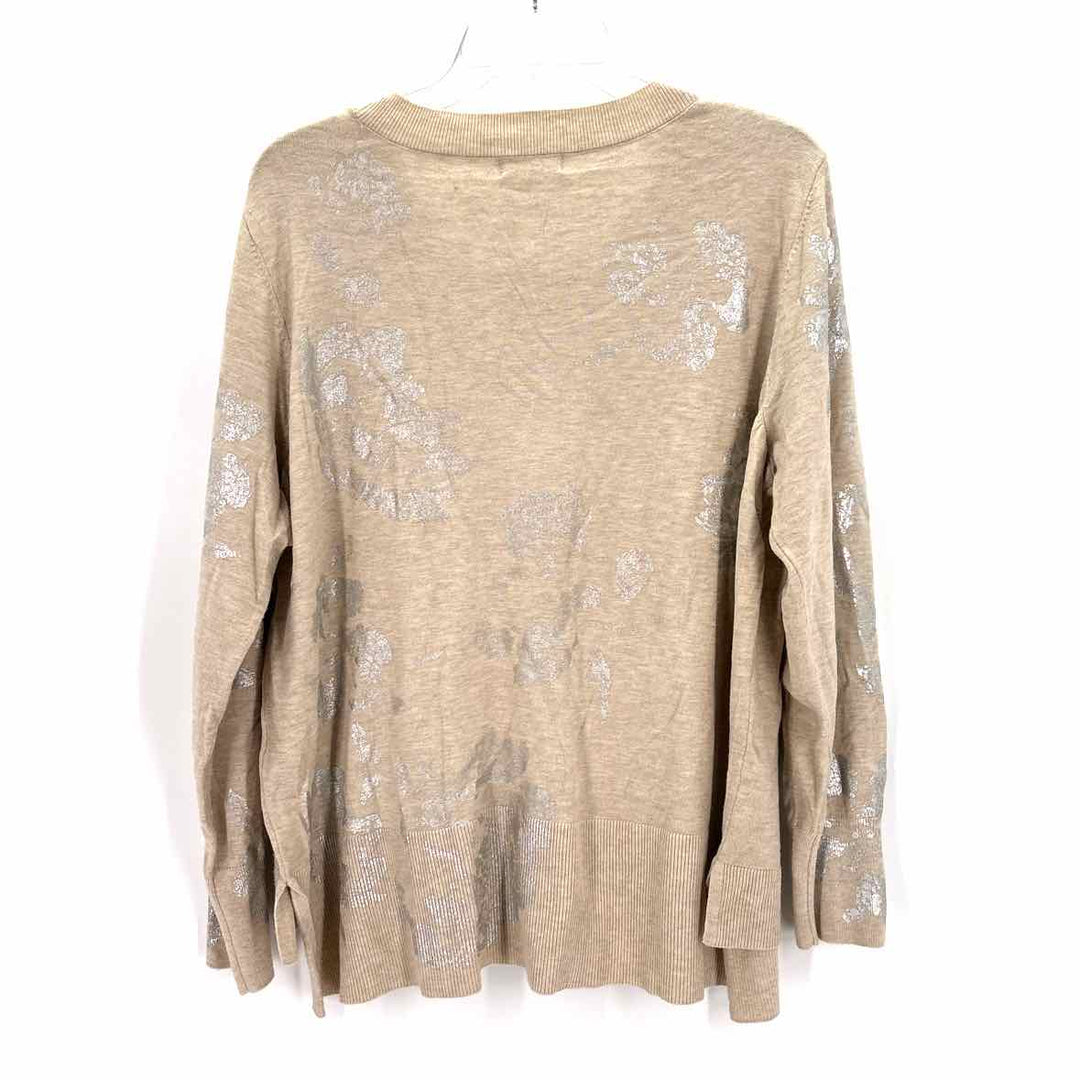 Size 1X CUPIO Tan Sweater