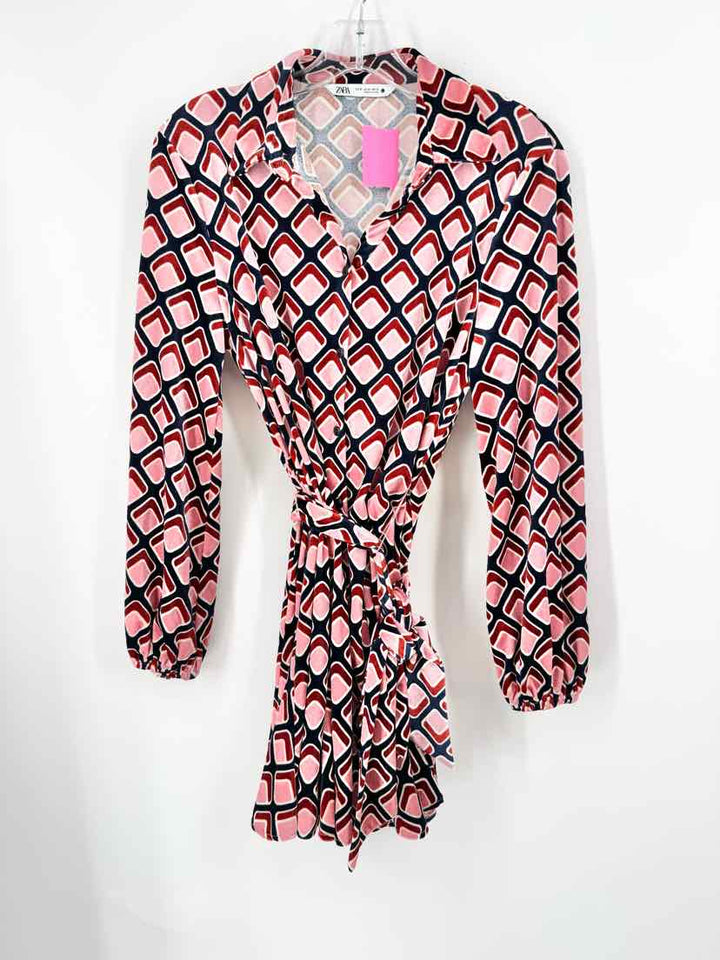 Size XS ZARA PINK PRINT Dress