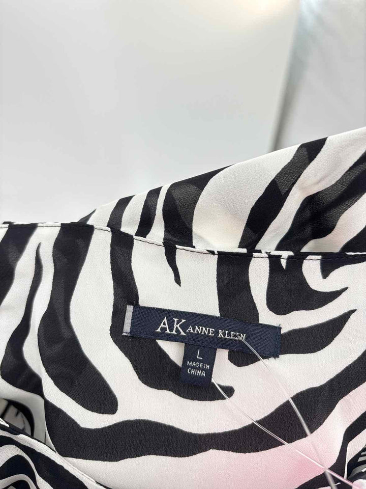 Size L Anne Klein Black/White Shirt