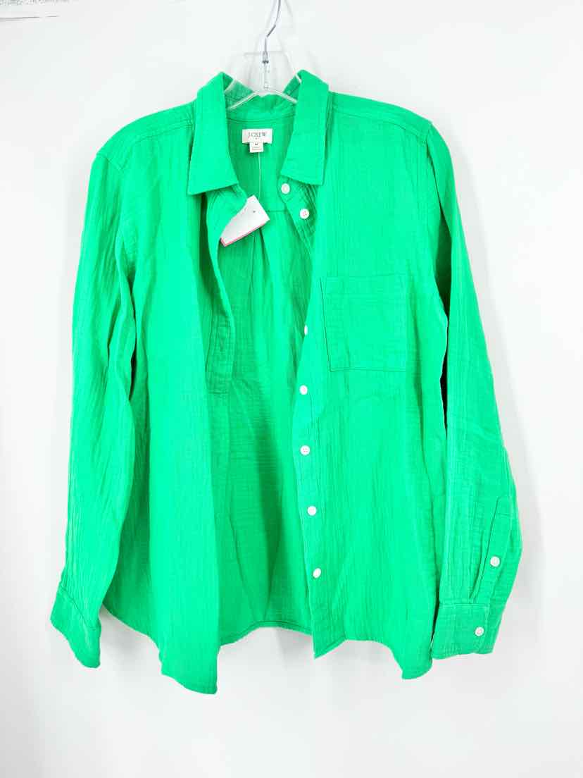 Size M J Crew Green Shirt