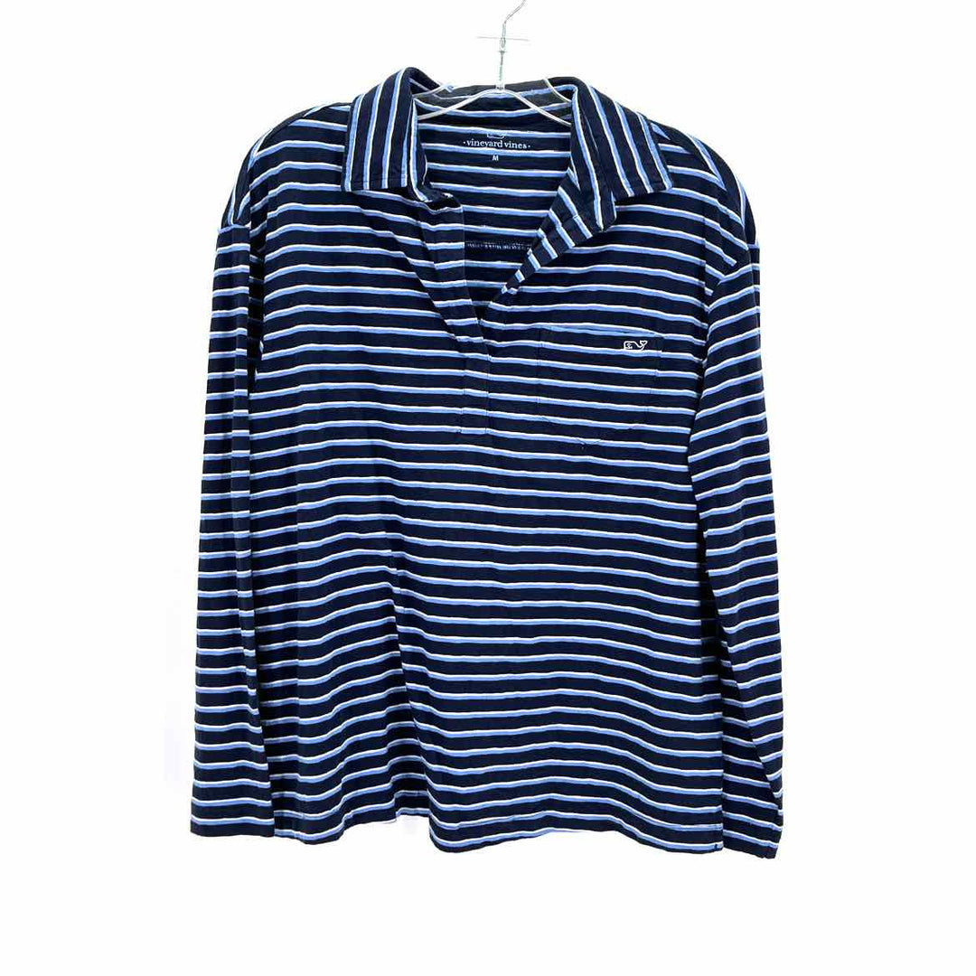 Size M Vineyard Vines Navy Cotton Shirt