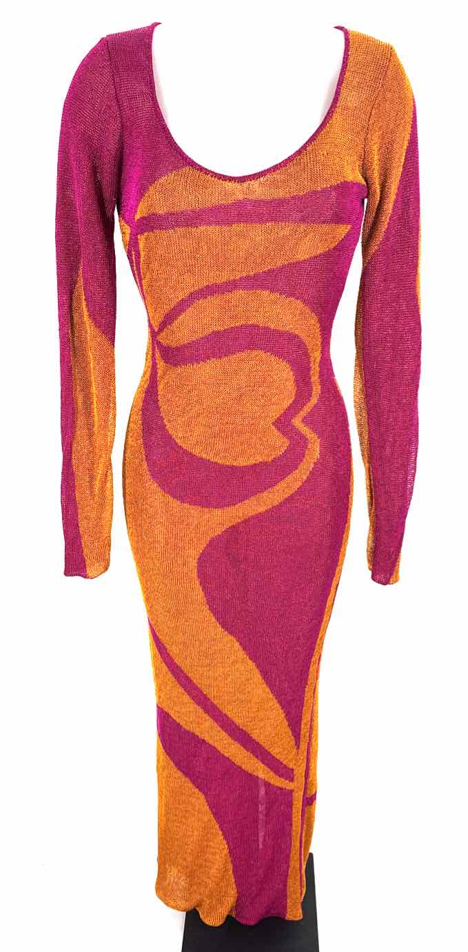 Size M FASHION NOVA Multi-Color Knit Dress