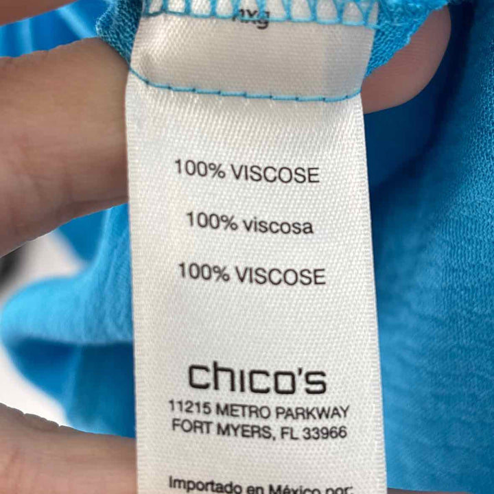 Size M Chico's Blue Shirt
