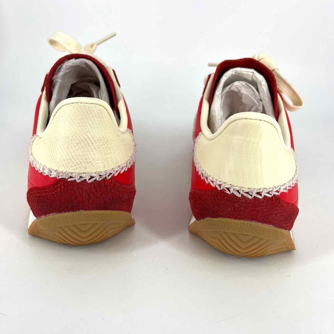 Shoe Size 7.5 Adidas Red Suede Leather Sneakers