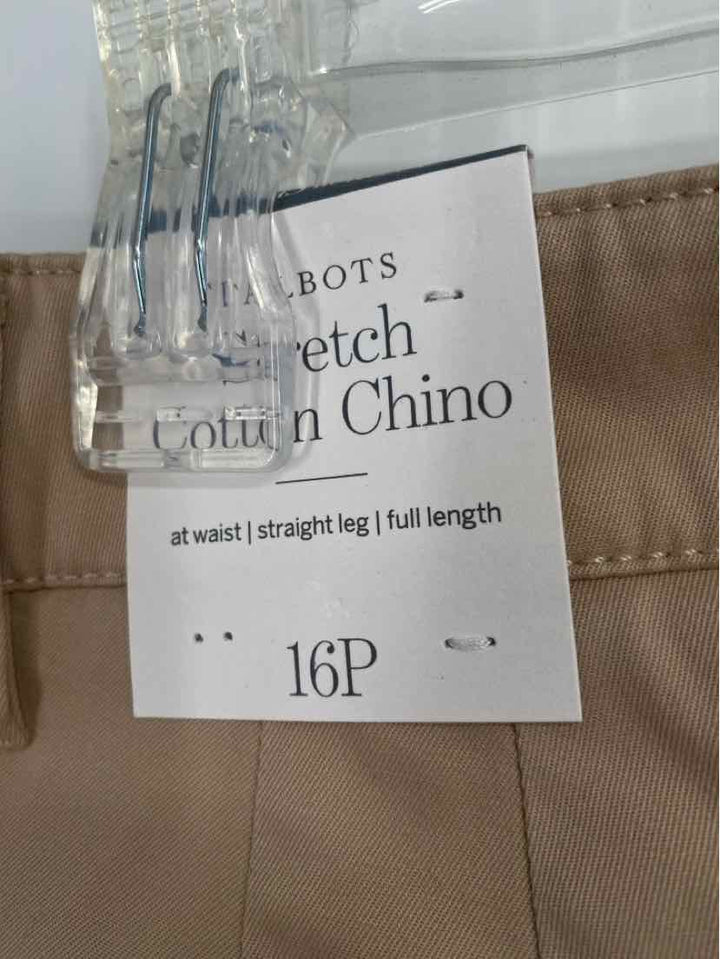 Size 16 Talbots Tan Pants