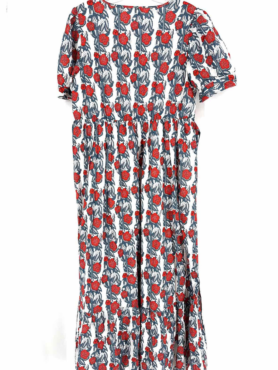Size XS J Crew Red Print Dress