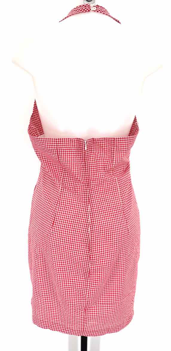 Size L Red Print Dress
