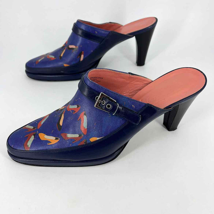 Shoe Size 8.5 Multi-Color Leather Boots