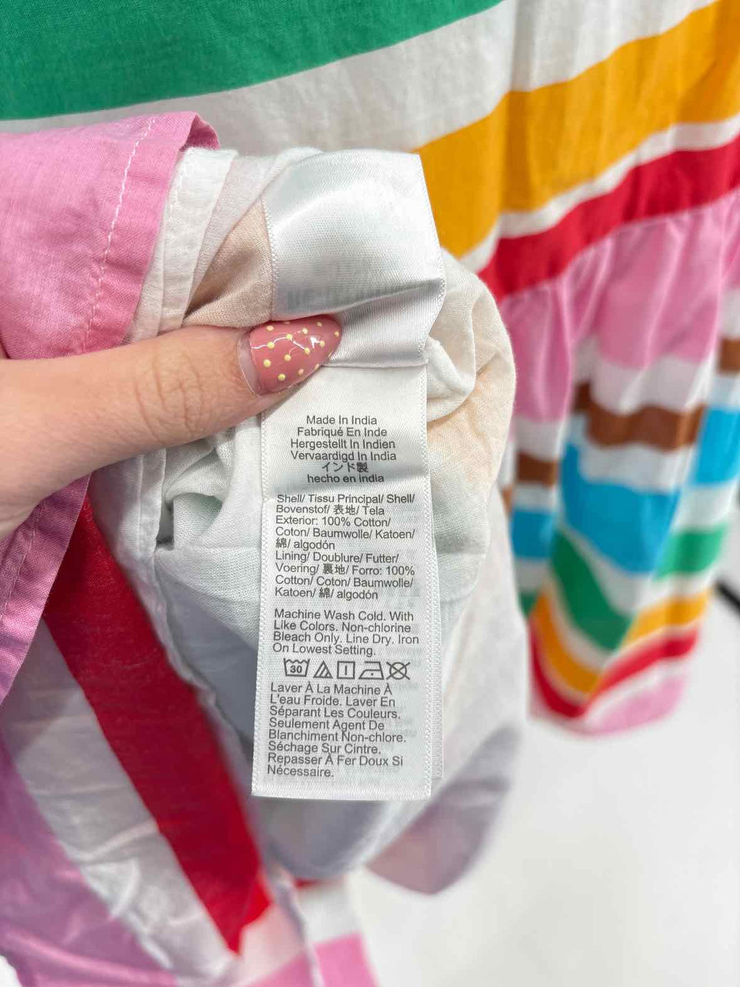 Size 8 J Crew Multi-Color Dress