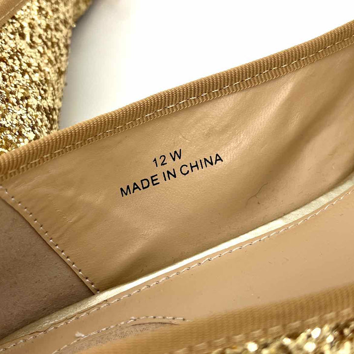 Shoe Size 12 Gold Loafers