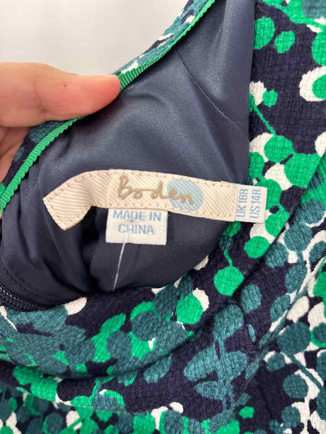 Size 14 Boden Multi-Color Knit Dress