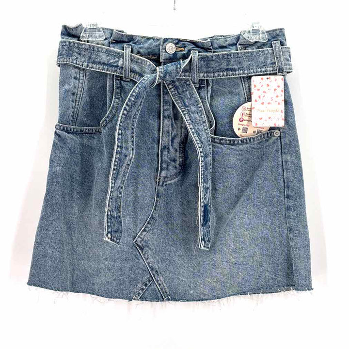 Size 26 WE THE FREE Blue Denim Skirt