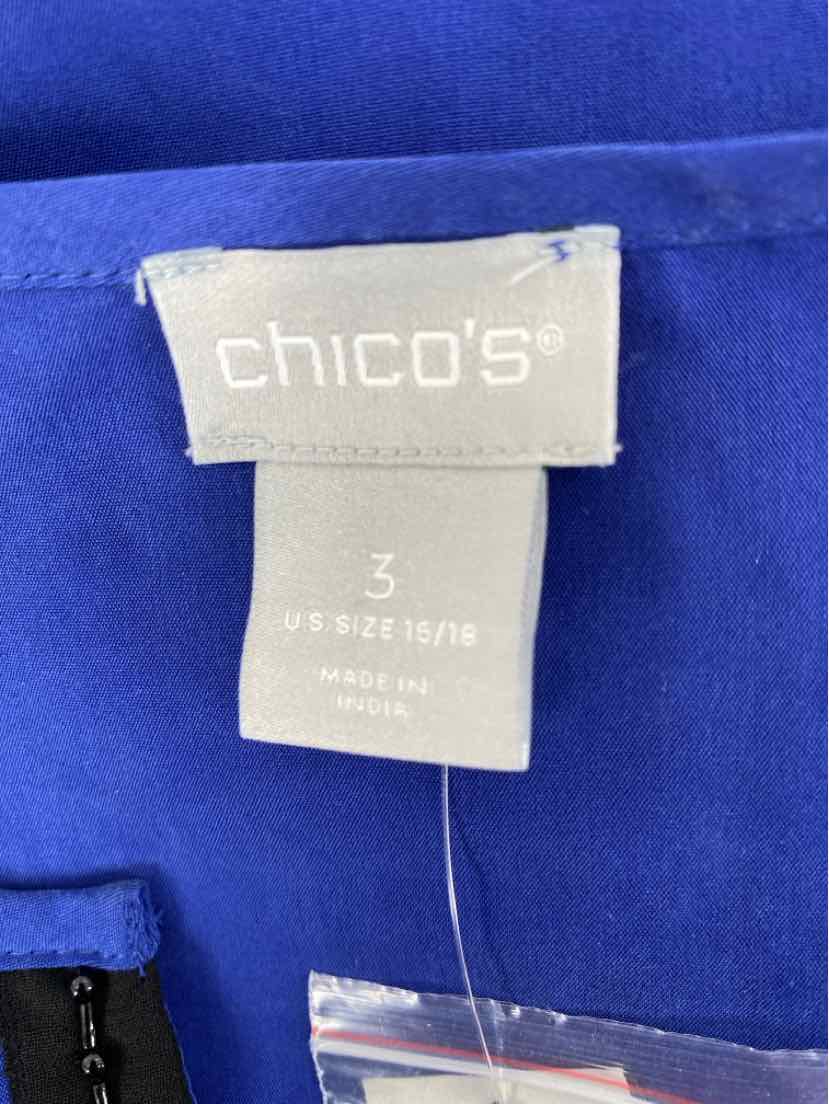 Size XL Chico's Blue Shirt