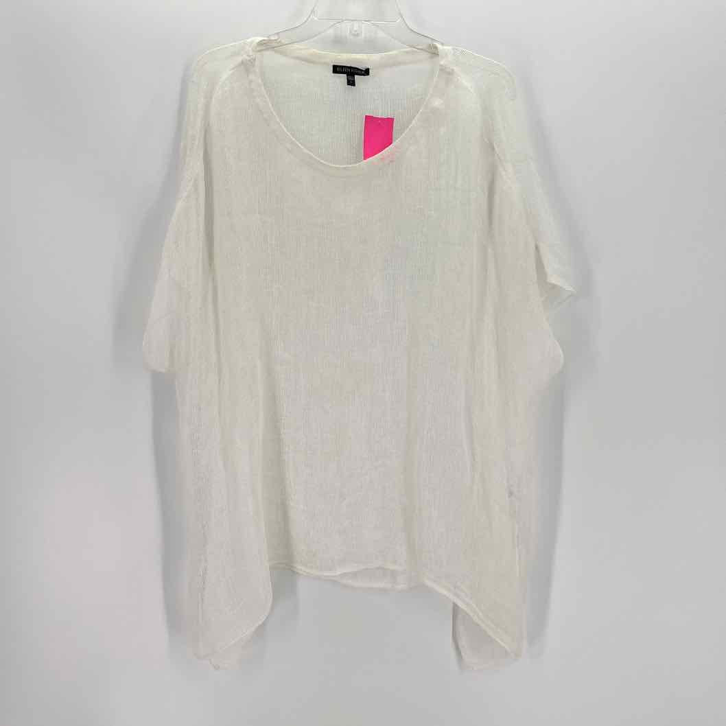 Size L Eileen Fisher White Shirt