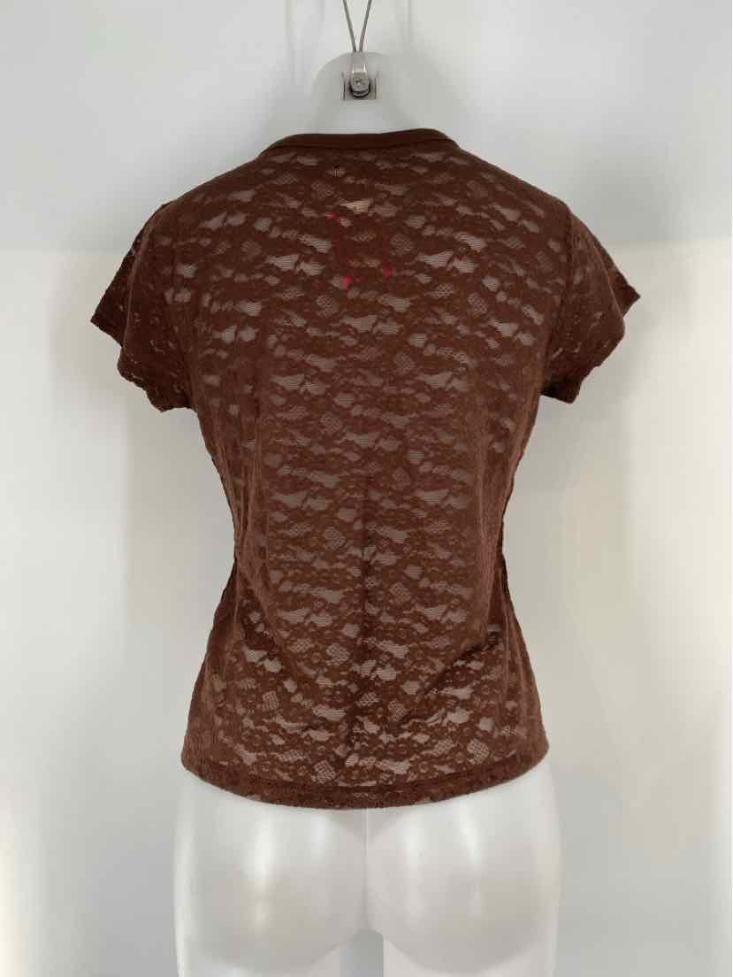 Size S AERIE Brown Lace Shirt