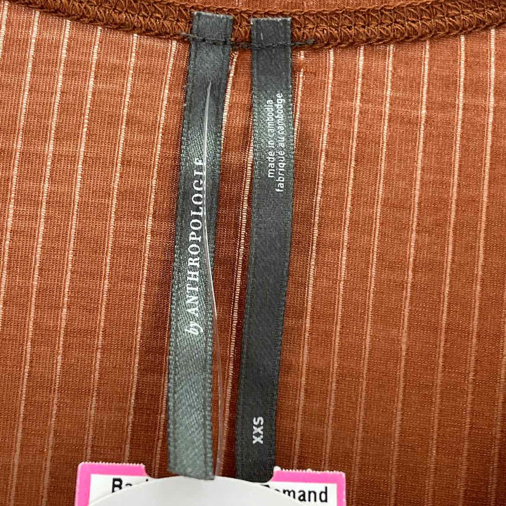 Size XXS Anthropologie Brown Shirt