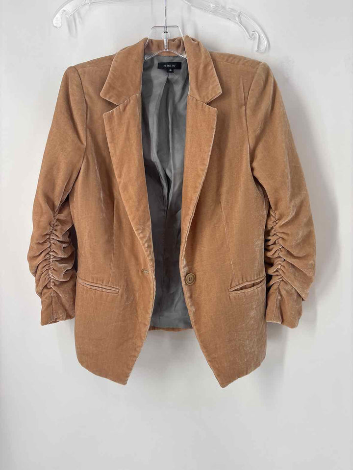 Size S Brown Velour Blazer