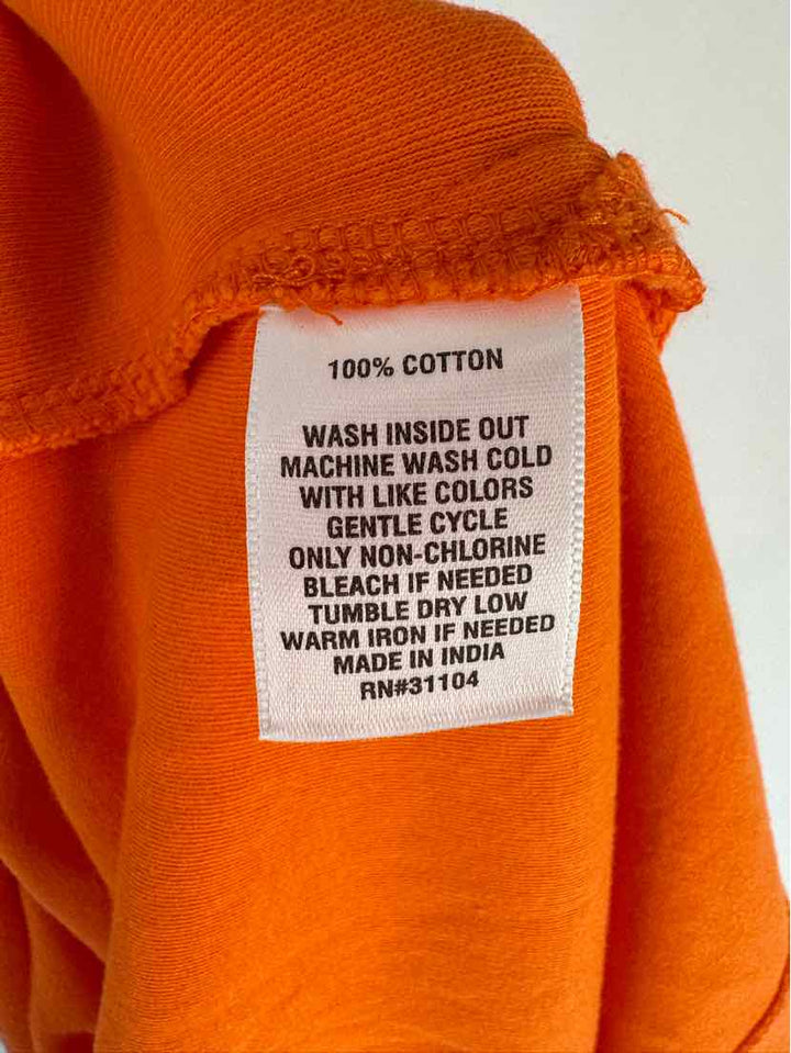 Size L CROWN & IVY Orange Shirt