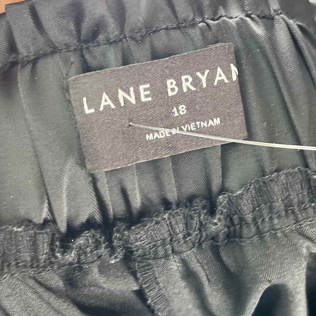 Size 18 LANE BRYANT Black Sateen Pants