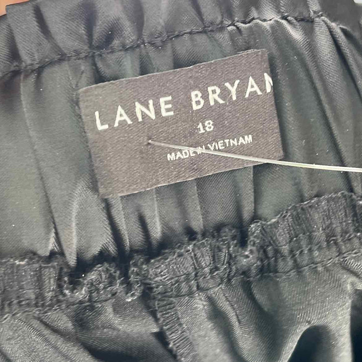 Size 18 LANE BRYANT Black Sateen Pants