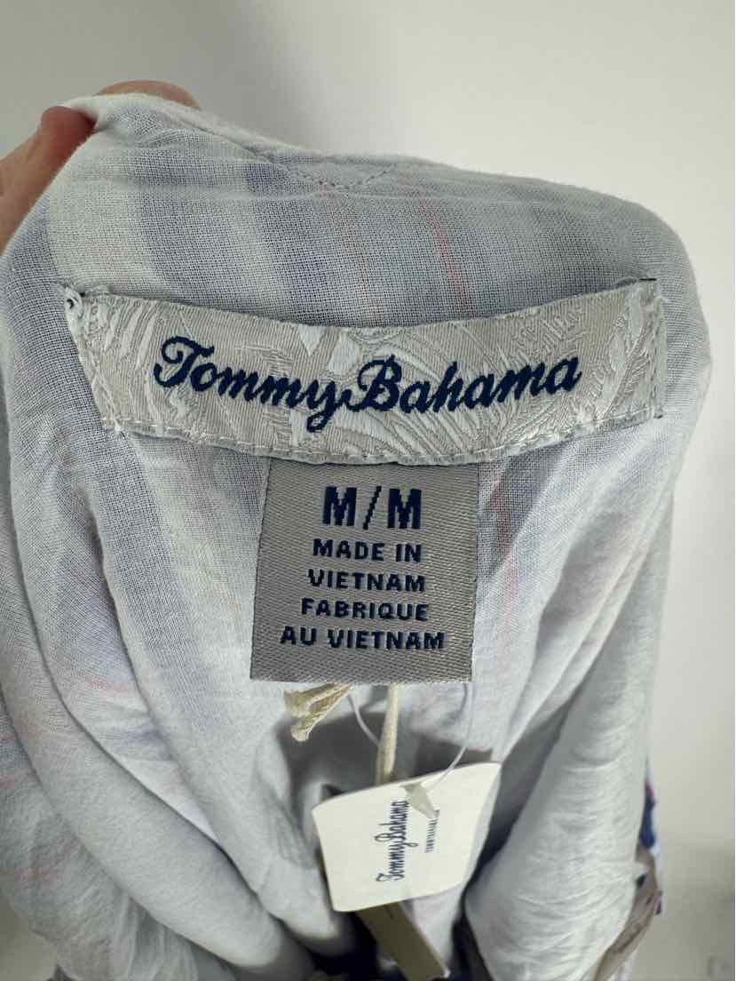 Size M TOMMY BAHAMA Blue Print Dress