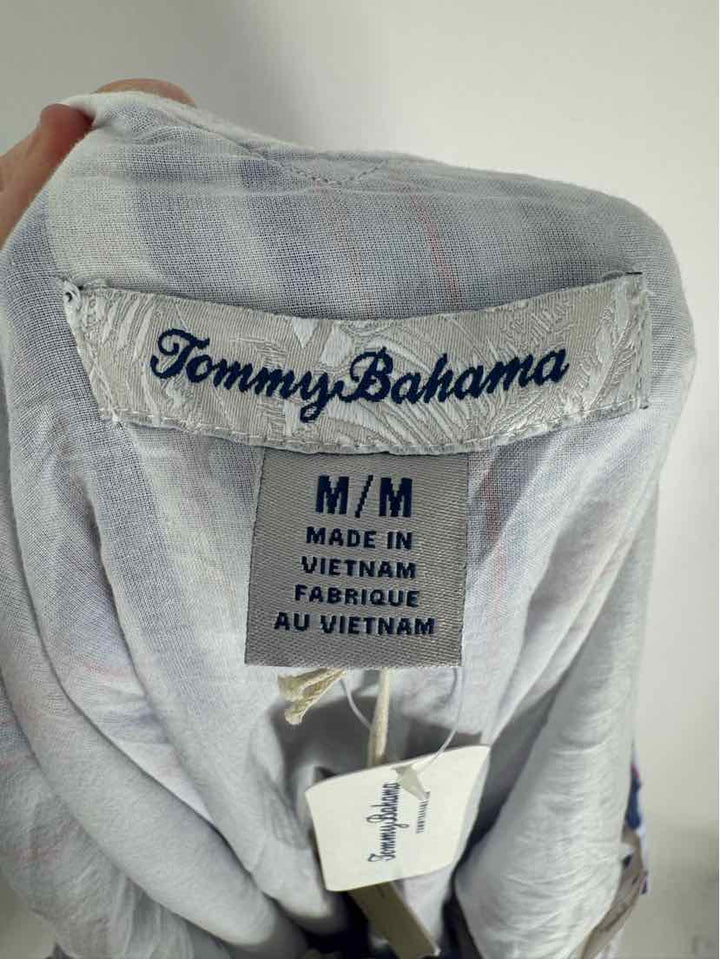 Size M TOMMY BAHAMA Blue Print Dress
