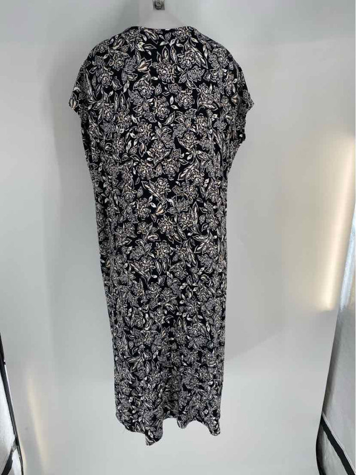 Size XL J JILL Black Cotton Dress