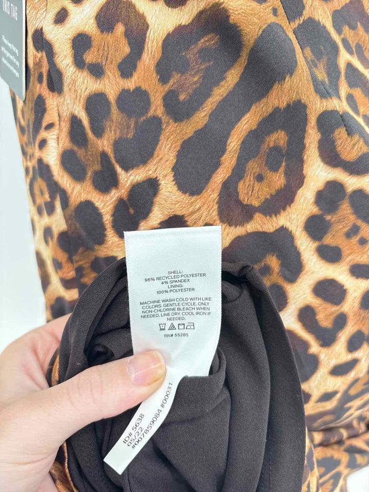Size XS EXPRESS Brown Print Dress