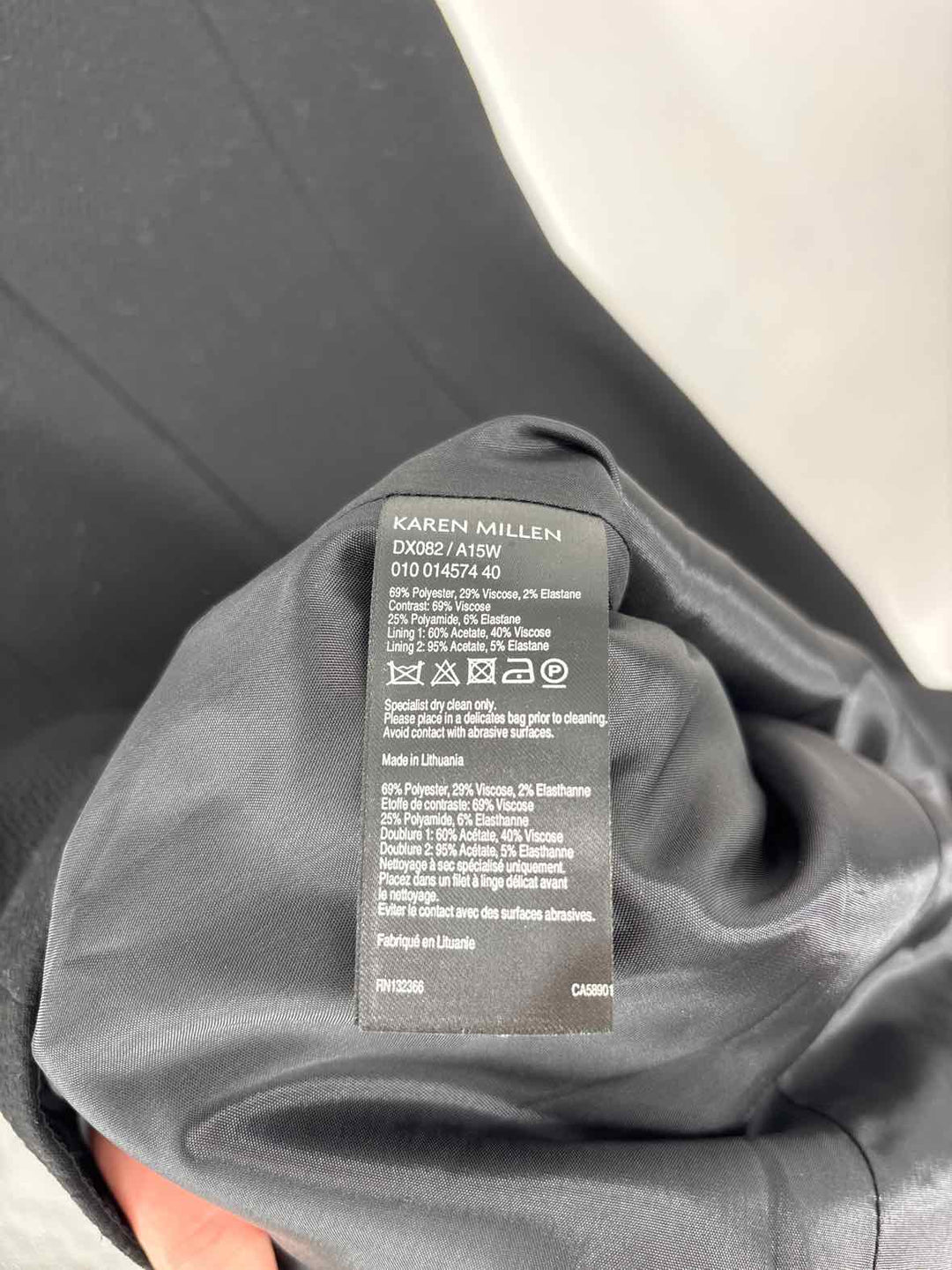 Size 8 KAREN MILLEN Black Luxury - Dress