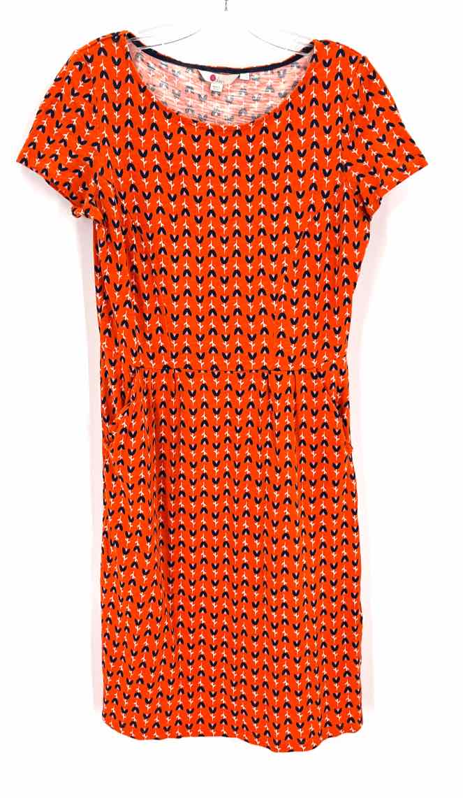 Size 6 Boden Orange Knit Dress
