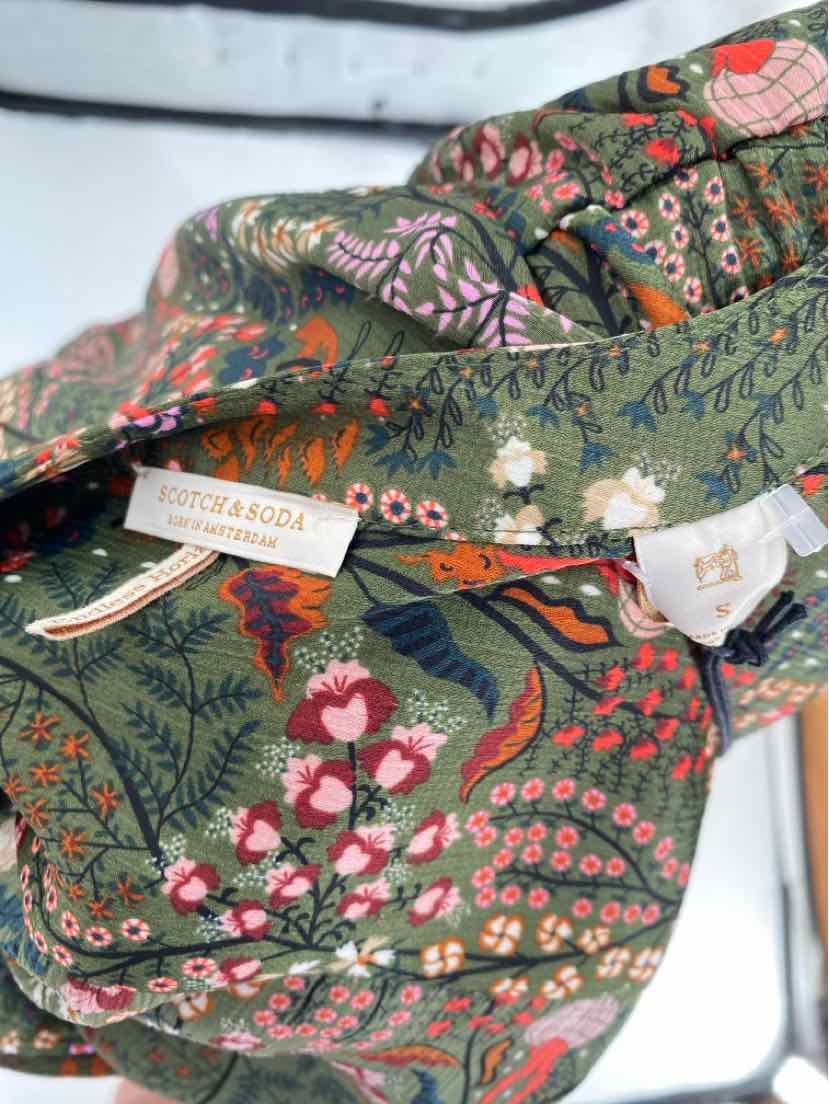 Size S SCOTCH & SODA Green Print Dress