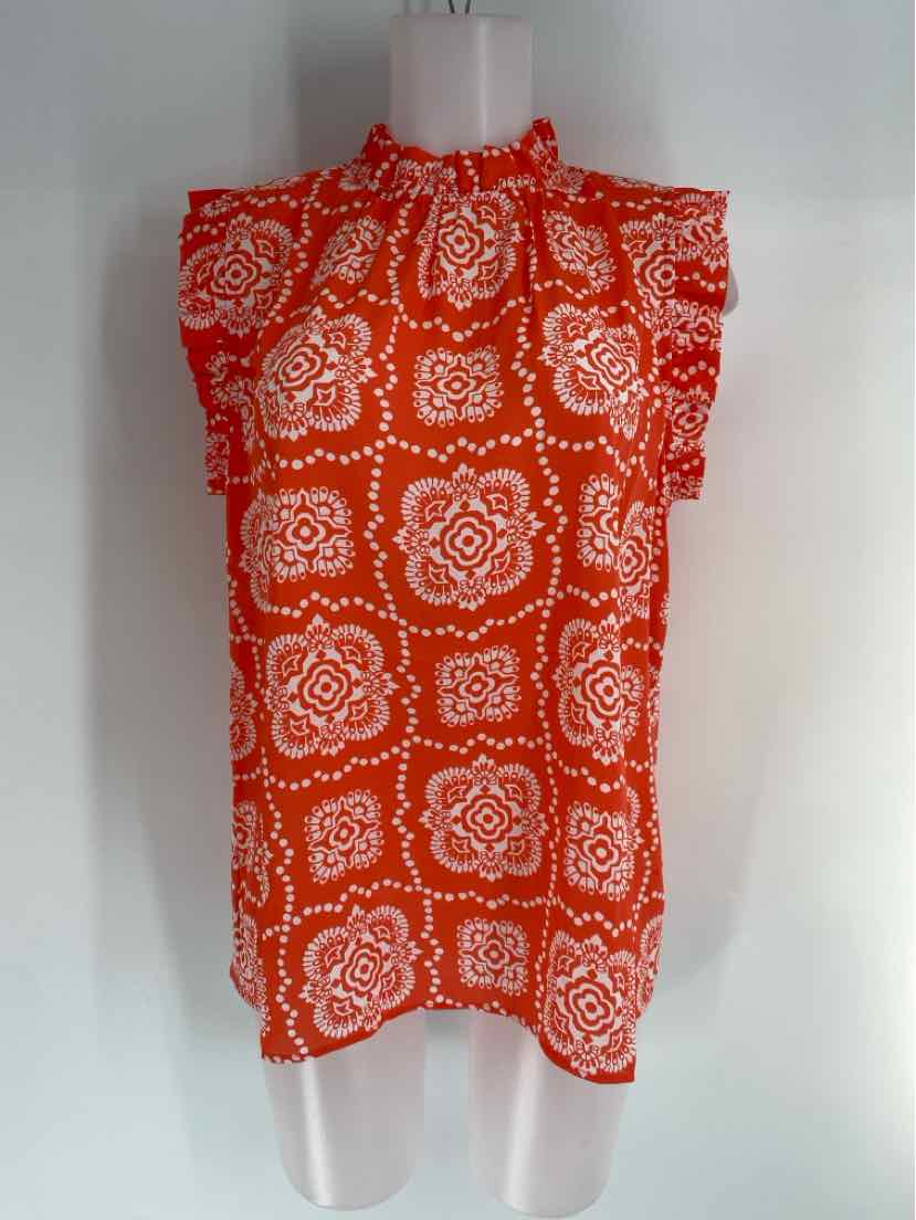 Size L Ann Taylor Orange Shirt