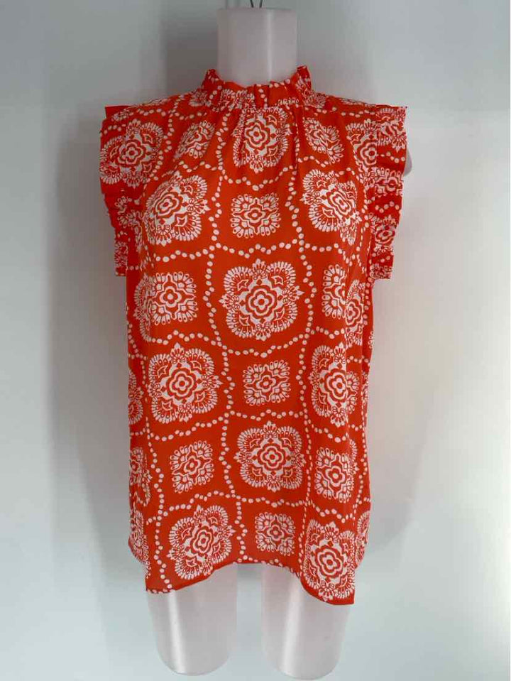 Size L Ann Taylor Orange Shirt