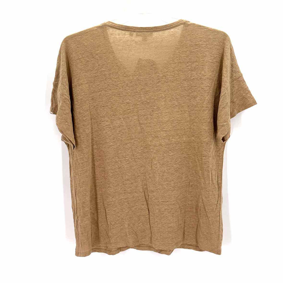 Size L Chico's Beige Linen Knit Shirt