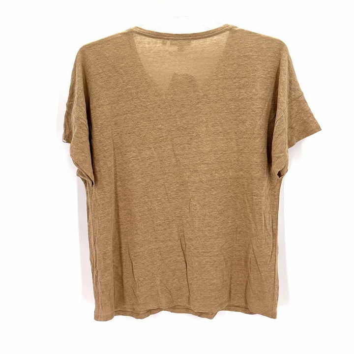 Size L Chico's Beige Linen Knit Shirt