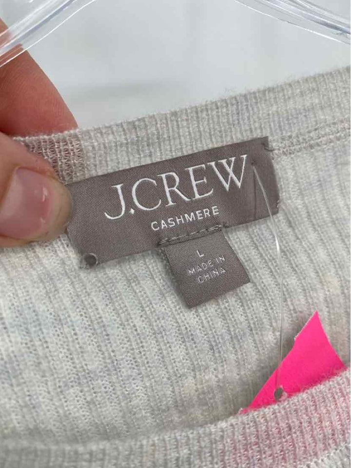 Size L J Crew Gray Cashmere Sweater
