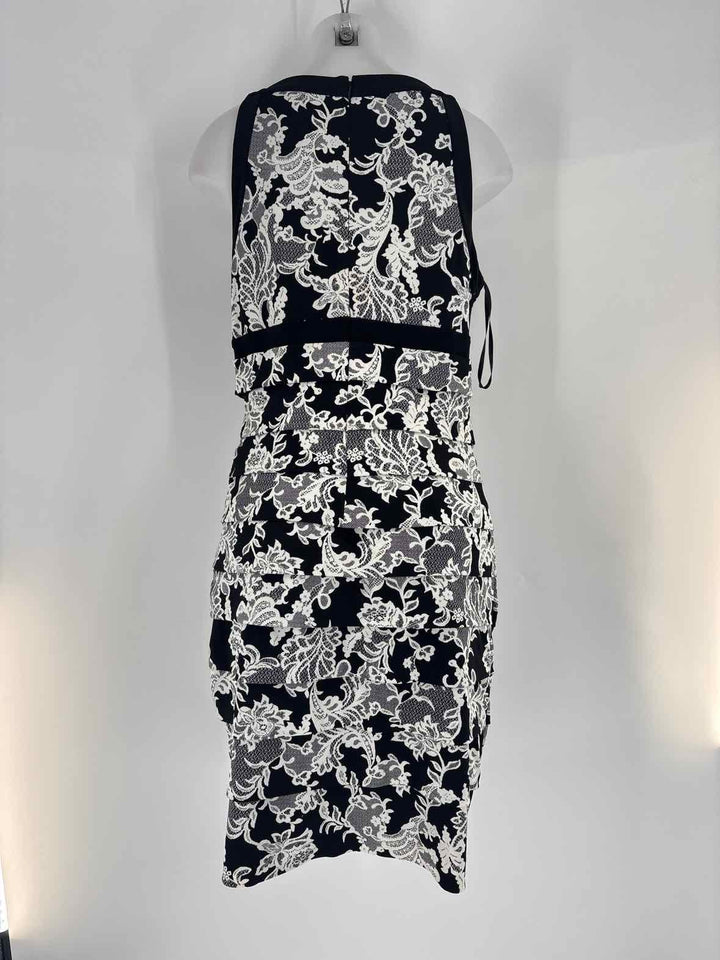Size 14 White House Black Market Black/White Dress