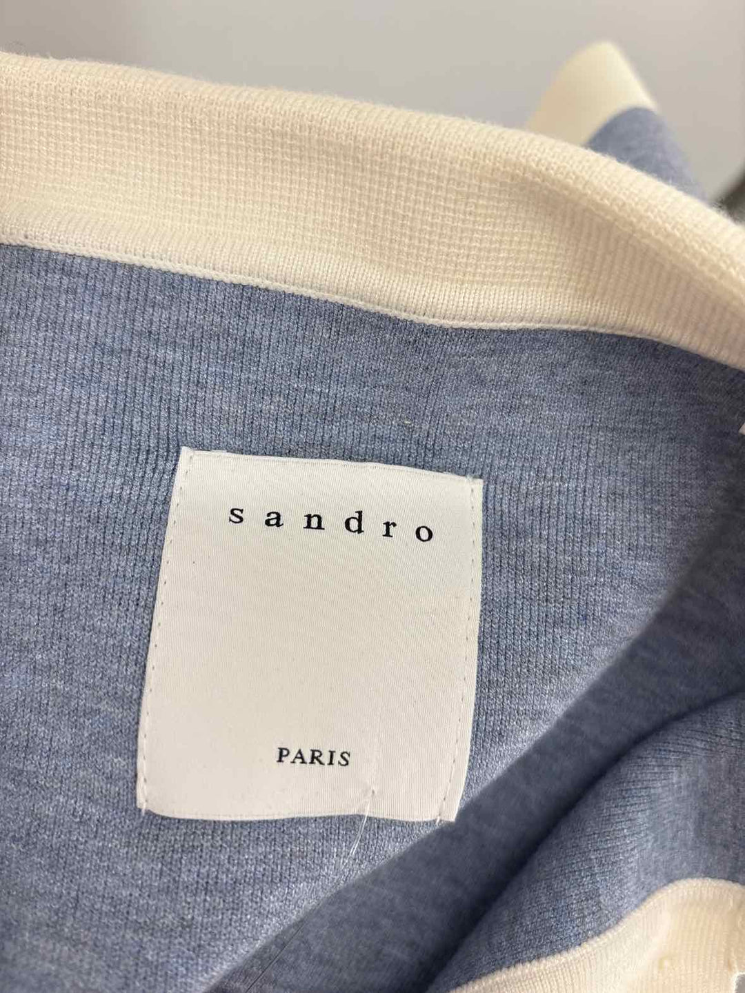 Size 40 SANDRO Blue Knit Cardigan