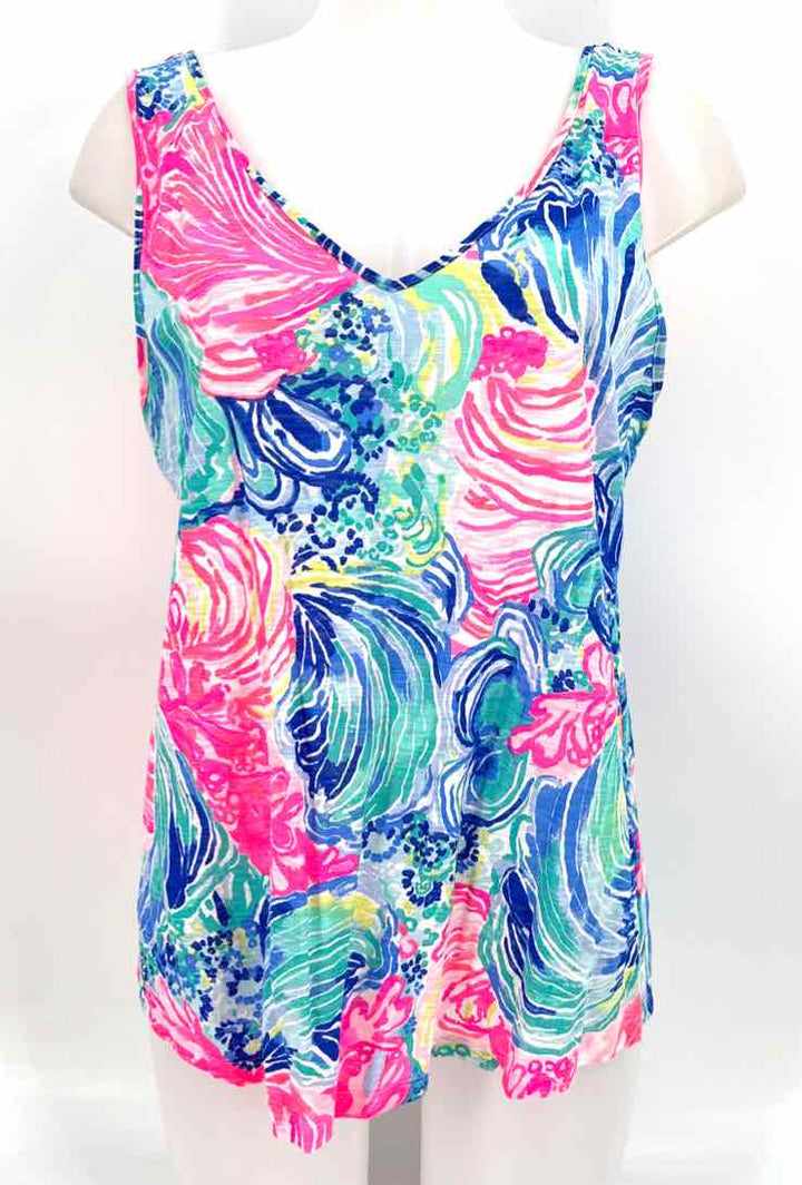 Size L Lilly Pulitzer Multi-Color Shirt