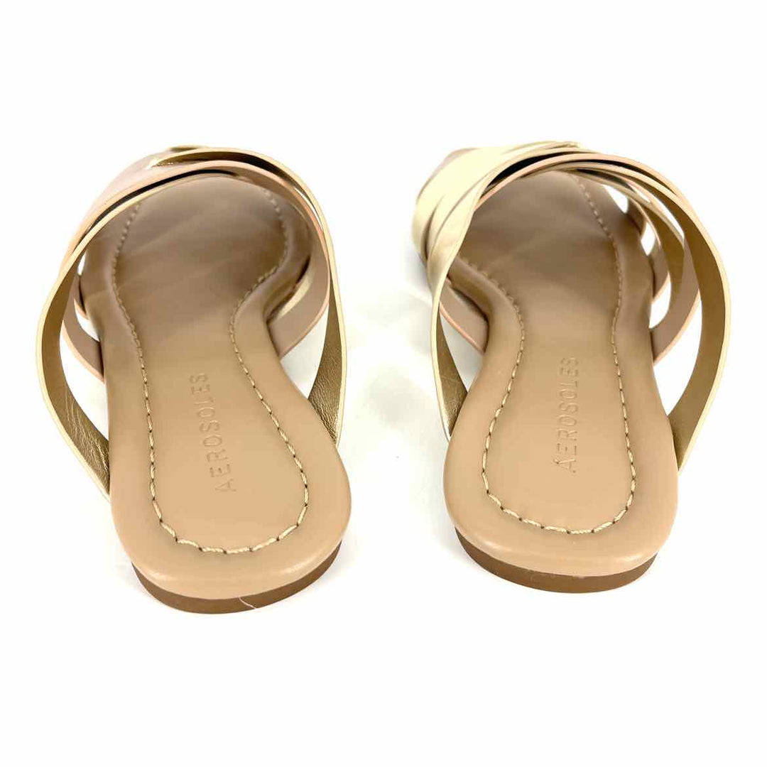 Shoe Size 6.5 AEROSOLES Gold Sandals