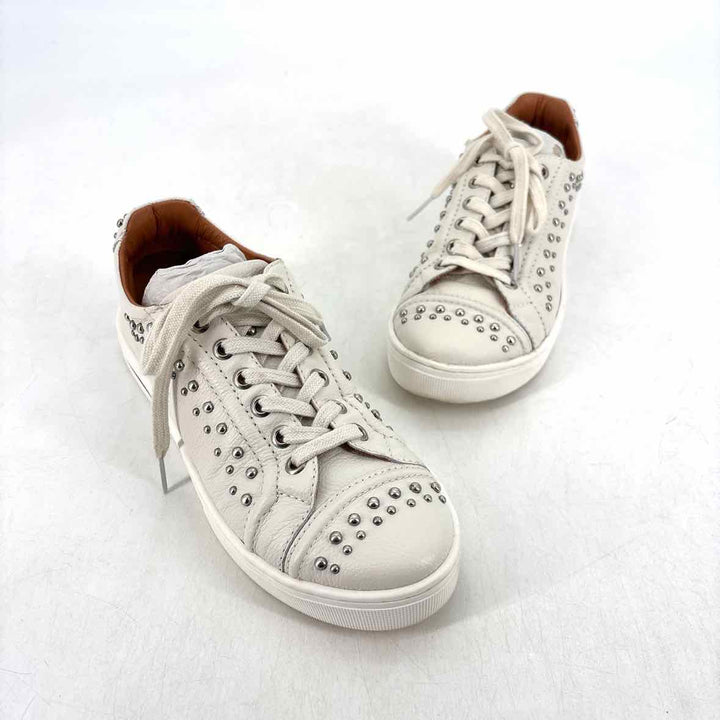 Shoe Size 7.5 BRIGHTON White Leather Sneakers