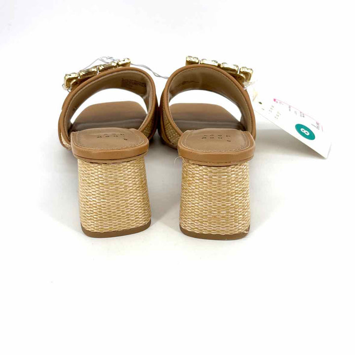 Shoe Size 8 A NEW DAY Tan Straw Sandals