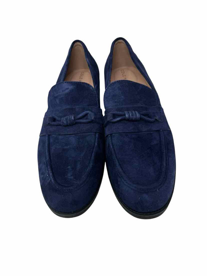 Shoe Size 9 Cole Haan Navy Suede Loafers