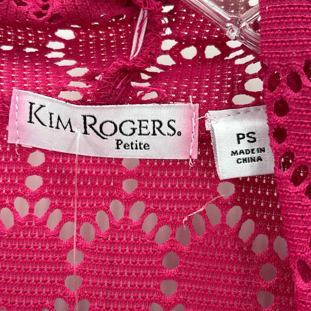 Size S KIM ROGERS Hot Pink Knit Shirt