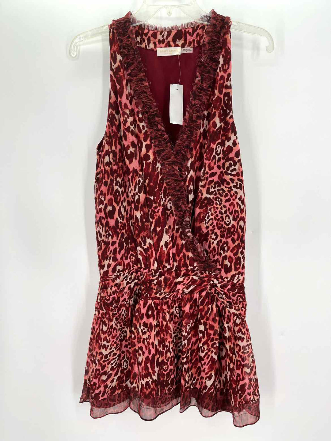 Size S Ramy Brook Red Print Dress