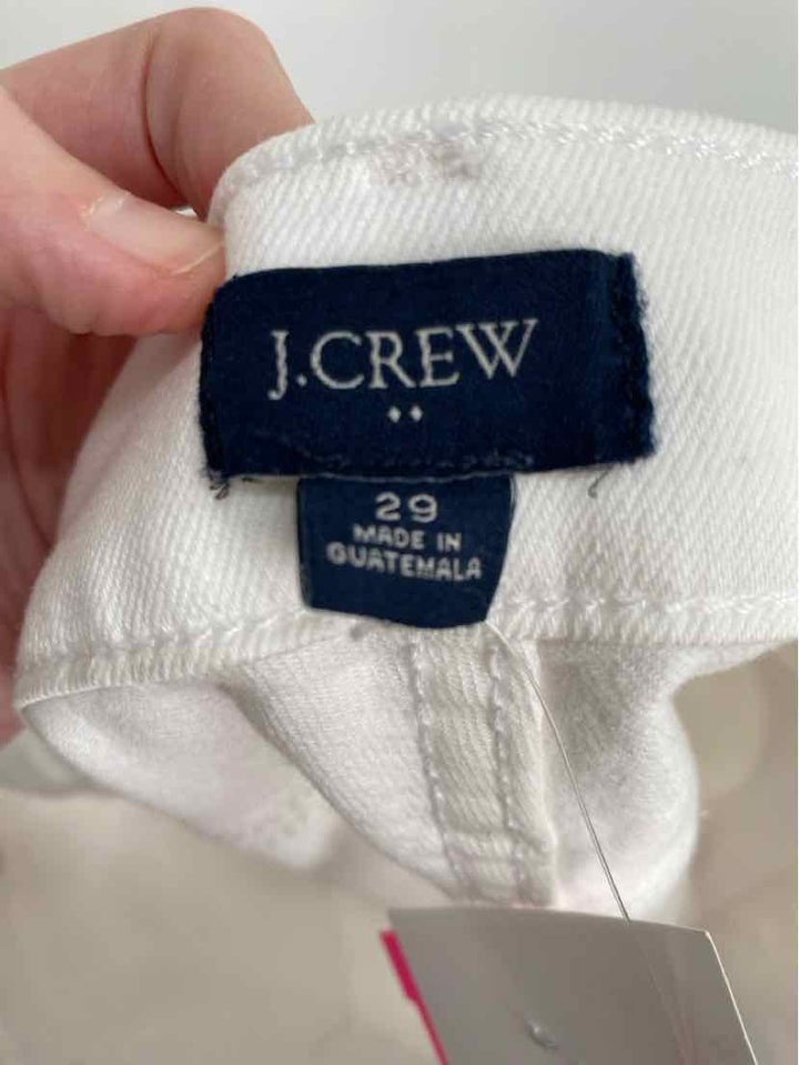 Size 29 J Crew White Shorts
