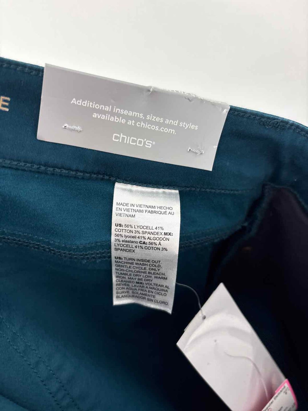 Size 12 Chico's Teal Pants