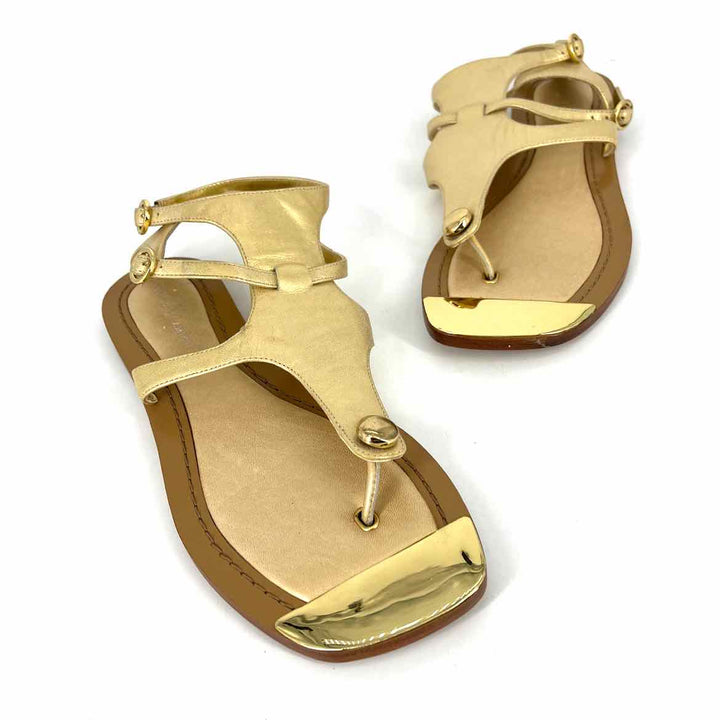 Shoe Size 6 Vince Camuto Gold Leather Sandals