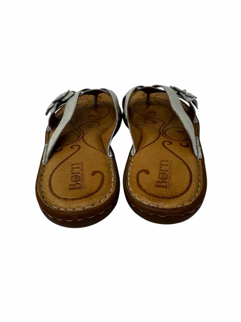 Shoe Size 6 Born Tan Leather Sandals